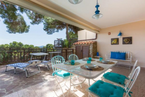 Splendid View apartment with shared swimming pool - Porto Pino hill Porto Pinetto